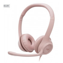 Logitech Zestaw słuchawkowy H390 Rose 981-001281