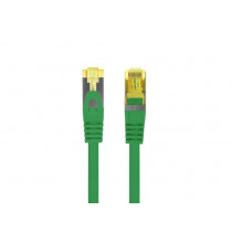 Lanberg Patchcord kat.6a S/FTP LSZH CU 1M zielony fluke