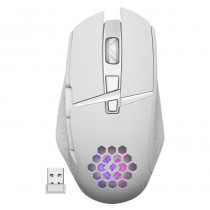 Defender Mysz gamingowa bezprzewodowa Glory GM-514 RGB 7P 1200/2400/3200 DPI biała