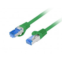 Lanberg Patchcord kat.6a S/FTP LszH CCA 0.25m zielony fluke
