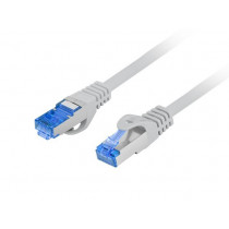 Lanberg Patchcord kat.6a S/FTP LSZH CCA 0.25m szary fluke