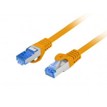 Lanberg Patchcord kat.6a S/FTP LSZH CCA 0.25m pomarańczowy fluke