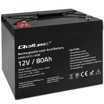 Qoltec Akumulator AGM | 12V | 80Ah