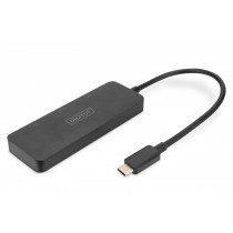 Digitus Hub/Koncentrator 3-portowy USB Typ C/3x HDMI 4K/60Hz HDR HDCP 2.2 MST