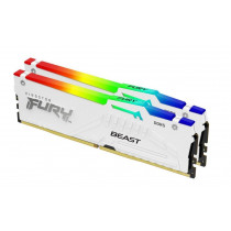 Kingston Pamięć DDR5 Fury Beast RGB 64GB(2*32GB)/5200 CL36 biała