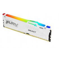 Kingston Pamięć DDR5 Fury Beast RGB 32GB(1*32GB)/5600 CL36 biała