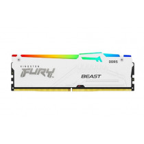 Kingston Pamięć DDR5 Fury Beast RGB 64GB(2*32GB)/5600Mhz CL40 biała
