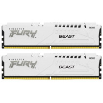 Kingston Pamięć DDR5 Fury Beast 64GB(2*32GB)/6000 CL36 biała