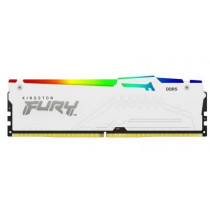 Kingston Pamięć DDR5 Fury Beast RGB 64GB(4*16GB)/6000 CL40 biała
