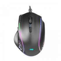 MS Mysz gamingowa przewodowa Nemesis C370 7200 DPI 7P RGB LED czarna