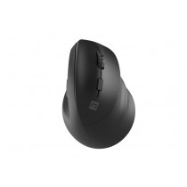 NATEC Mysz bezprzewodowa wertykalna Crake 2 2400 DPI Bluetooth 5.2 + 2.4GHz Czarna