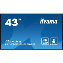 iiyama Monitor wielkoformatowy 43 cale LH4360UHS-B1AG matowy 24h/7 500(cd/m2) VA 3840 x 2160 UHD(4K) Android.11 Wifi CMS(iiSignage2)