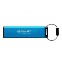 Kingston Pendrive 16GB IronKey Keypad 200C USB-C FIPS140-3 Lvl3 AES-256