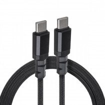Maclean Kabel 2x USB-C 100W 2m wspierający PD przesył danych do 10Gbps MCE492 Czarny