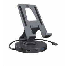 RaidSonic Technology Uchwyt na tableta/smartfona z wbudowaną stacją dokujacą IB-TH100-DK