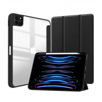 CRONG Etui PrimeFolio do iPad Air 11 M3 (2025) iPad Air 11 M2 (2024) iPad Air 10.9 (5-4 gen.) iPad Pro 11 (2022-2021) czarne/przezroczyste