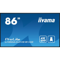iiyama Monitor 85.6 cala ProLite LH8664UHS-B1AG,24/7,IPS,ANDROID.11,4K