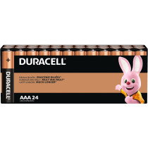 Duracell Baterie Basic AAA/LR3 Blister 24 sztuki