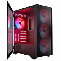 ModeCom Obudowa komputerowa MISTRAL ARGB FLOW MIDI USB 3.0x2 Czarna