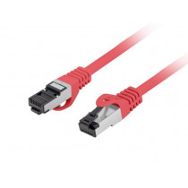 Lanberg Patchcord kat.8.1 S/FTP CU 1m czerwony fluke