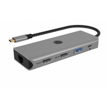 RaidSonic Technology Stacja dokująca IB-DK4012-CPD 9w1, 2x HDMI, 4K60Hz, 3xUSB, 100W PD,LAN, Czytnik kart