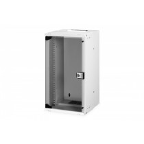 Digitus Szafa sieciowa wisząca 10 cali 12U, SOHO PRO 595 x 315 x 300 mm, nośność 60kg, drzwi szyba, niezłożona, Szara