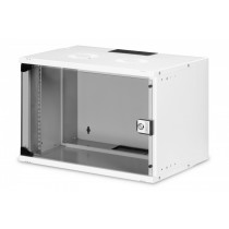 Digitus Szafa sieciowa wisząca 19' 7U, SOHO PRO 370 x 540 x 400 mm, nośność 60kg, drzwi szyba, niezłożona Szara