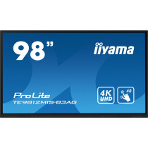 iiyama Monitor 97.5 cala ProLite TE9812MIS-B3AG,INFRARED,40pkt,IPS,4K, 24/7, 7H, WiFi,VGA, HDMI, USB-c, Bluetooth,metal,8ms, vesa, głośniki 2 x 16W