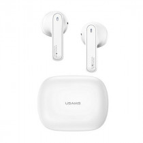 USAMS Słuchawki Bluetooth TWS 5.0 SM Series białe BHUSM01