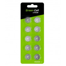 Green Cell Bateria Guzikowa 10x CR2032 3V 220mAh