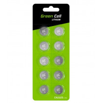 Green Cell Bateria guzikowa 10x CR2025 3V Litowa 160mAh