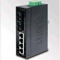 Planet IP30 Slim Type 4-P Industrial | Ethernet Switch + 2-Port | 100Base-FX(SC) (-10 - 60 C)