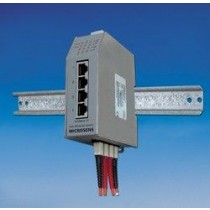 Microsens 6-Port FE Industrial Profi Line Switch 2x 100FX ST/MM, 4x 10/100TX, 2x 24VDC, DIN-Rail, managed, RC