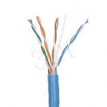 A-LAN Kabel U/UTP typu linka kat.5E PVC Niebieski 100m - 25 lat gwarancji