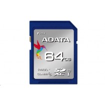 A-Data ADATA ASDX64GUICL10-R ADATA karta pamięci Premier SDXC UHS-I U1 64GB (Video Full HD) Retail