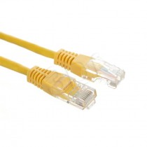 A-LAN Okablowanie strukturalne Patch-cord UTP kat.5e, 0.5m, żółty