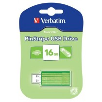 Verbatim USB Flash Disk Store 'n' Go PinStripe 16GB - EUCALYPTUS GREEN