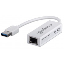 Manhattan Karta sieciowa adapter USB 3.0 na Gigabit 10/100/1000 Mbps RJ45