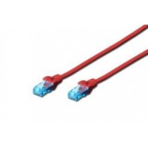 Digitus DK-1512-030/R Kabel patch cord UTP, CAT.5E, czerwony, 3m, 15 LGW