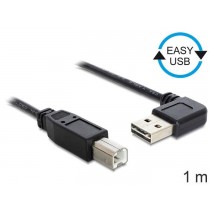 DeLOCK Kabel USB-A(M) kątowy lewo/prawo-USB-B(M) 2.0 1m