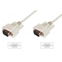 Assmann Kabel połączeniowy RS232 1:1 Typ DSUB9/DSUB9 M/M 3m Szary