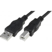 Assmann Kabel połączeniowy USB 2.0 HighSpeed Typ USB A/USB B M/M 3m Czarny