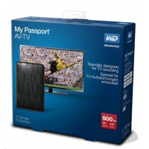 Western Digital WD My Passport AV-TV 500GB Ext. 2.5 USB3.0, Black