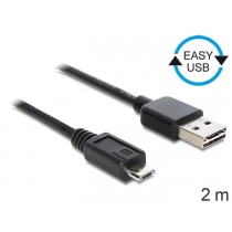 DeLOCK Kabel USB micro-B(M)->A(M) EASY-USB 2.0 2m