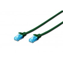 Digitus Patch cord U/UTP kat.5e PVC 3m Zielony