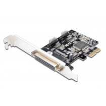 Digitus Karta rozszerzeń/Kontroler LPT/RS232 PCI Express, 1xDB25 2xDB9, Low Profile, Chipset: AX99100