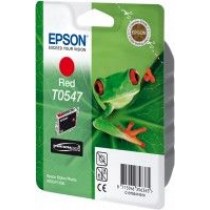 Epson Ink Red 13 ml. | Singlepack Red T0547 Ultra | Chrome Hi-Gloss, Original, Pigment-based ink, Red,, - Stylus Photo R800, 