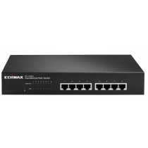 Edimax ES-1008PL 8x 10/100 PoE+ switch, 802.3at/af, 80W budget (30W/port)