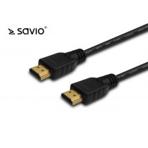 Savio Kabel HDMI CL-08 5m, czarny, złote końcówki, v1.4 high speed