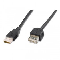 Assmann Kabel przedłużający USB 2.0 HighSpeed Typ USB A/USB A M/Ż 3m Czarny